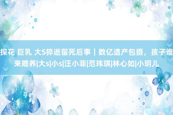 探花 巨乳 大S猝逝留死后事｜数亿遗产包摄，孩子谁来赡养|大s|小s|汪小菲|范玮琪|林心如|小玥儿